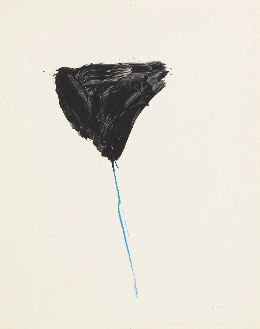 RUNE HAGBERG. Komposition. Blandteknik på papper, signerad och daterad 1967. — Engravings & Prints — Göteborgs Auktionsverk