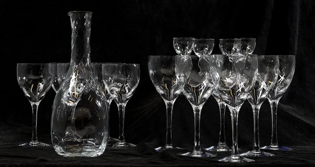 BERTIL VALLIEN. Glasservisdelar, 16 st, "Chateau", Kosta Boda.