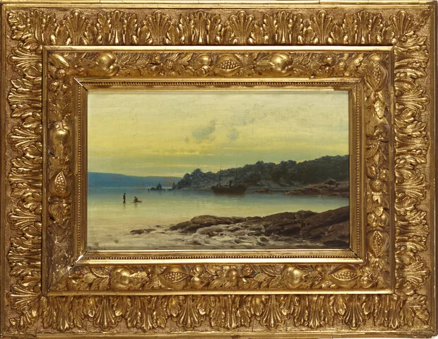 Barlag, Philip — Isfiskere på Oslofjorden — Kunst/Maleri — Blomqvist