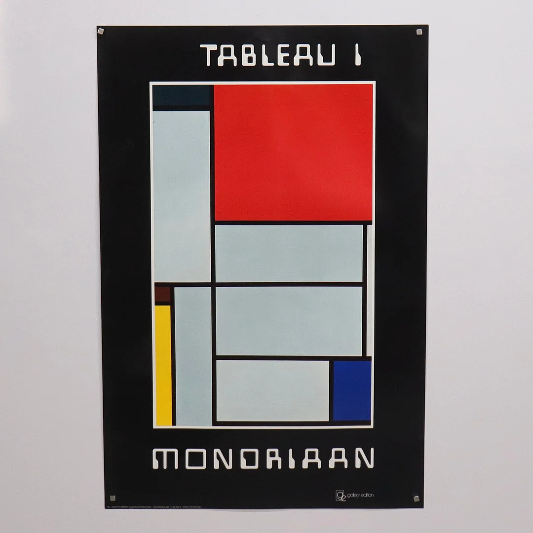 PIET MONDRIAN. utställningsaffisch, "Tableau 1", Galerie Beyeler, Basel, 1983. — Engravings & Prints — Markus Auktioner