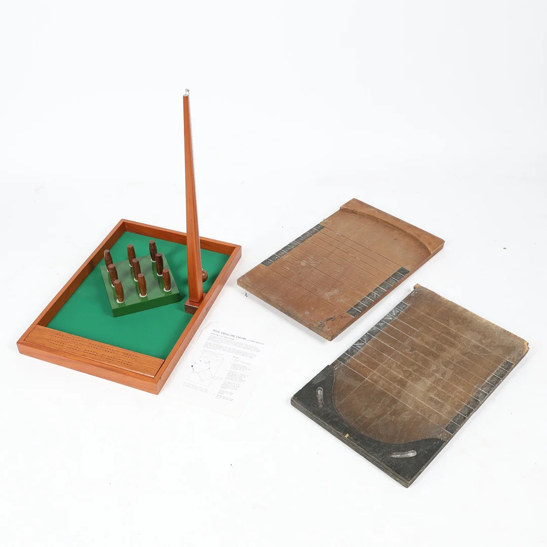 TWO SHOVE HAPENNY AND A SKITTLES BOARD (3). — Toys — Bishop & Miller