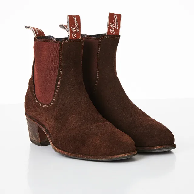BOOTS, R.M. Williams, modell "Lady Yearling suede" Brun mocca.