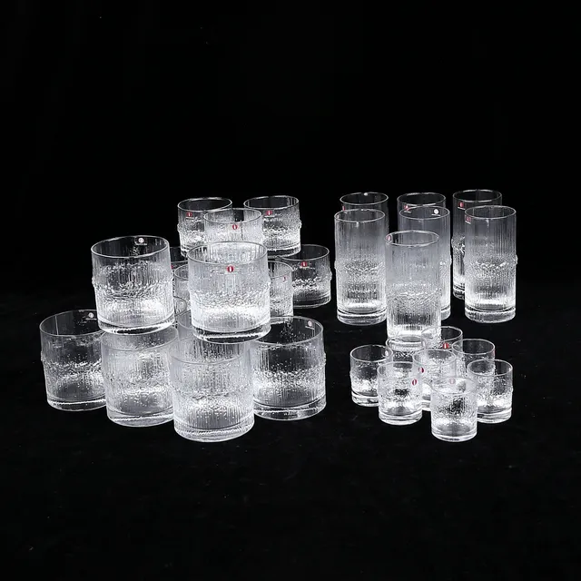 TAPIO WIRKKALA. "Niva", glasservis, 31 delar, Ittala, Finland.