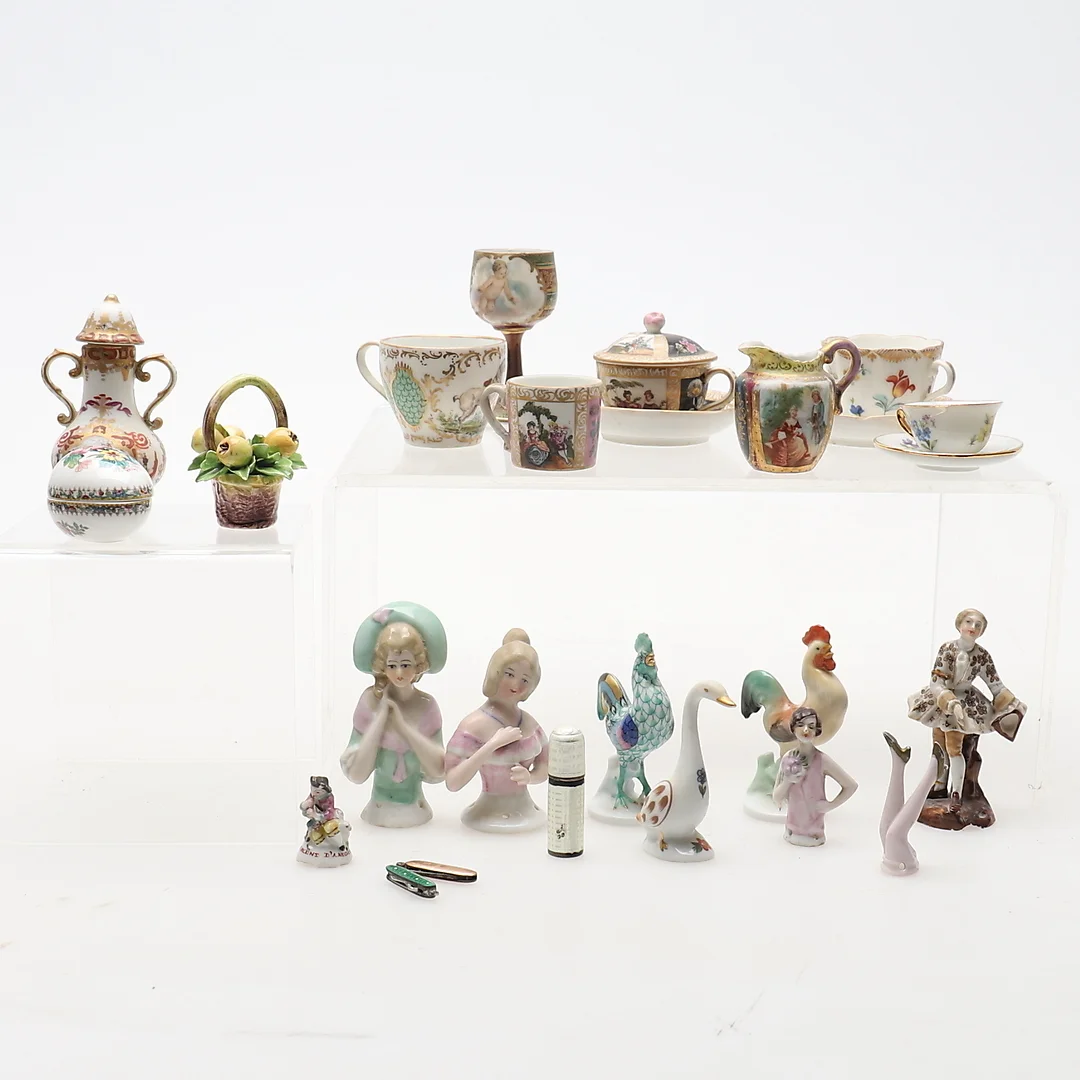 ASSORTED ITEMS OF SMALL & MINIATURE CONTINENTAL PORCELAIN & SIMILAR. — European — Dreweatts Online