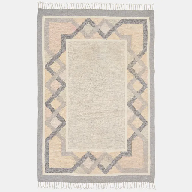ANNA JOHANNA ÅNGSTRÖM. Carpet, flatweave, geometric border. 277 x 189 cm.