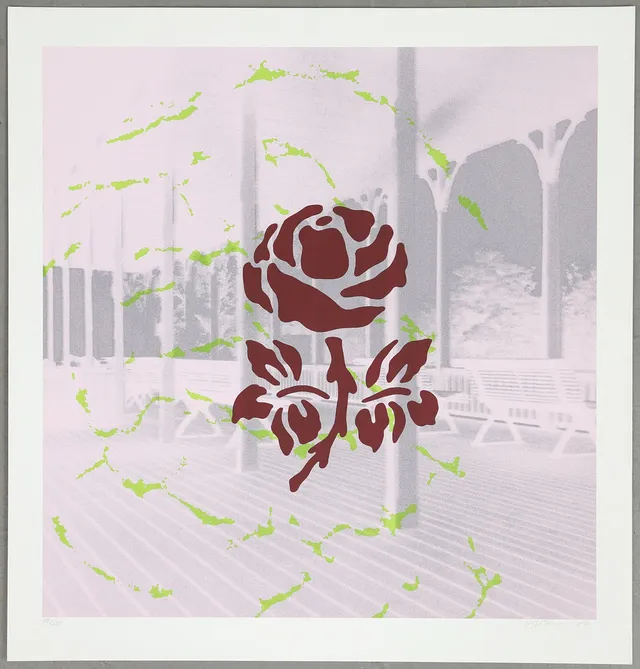 PETER SJÖBLOM. Komposition, färgserigrafii nr 58/250, sgnerarad och daterad -03.