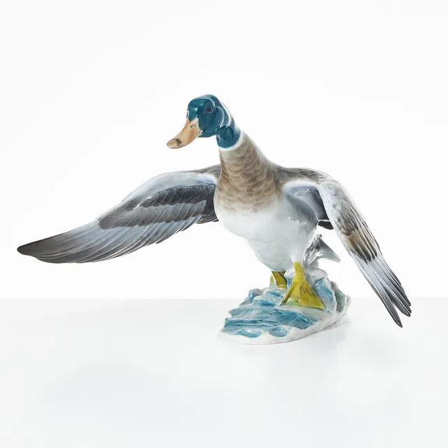 ENTWURF FRITZ HEIDENREICH. And, figurin, Rosenthal, porslin, Tyskland.