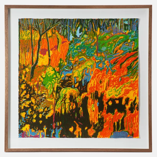 BJÖRN WESSMAN. Färgserigrafi, "Rödmena", signerad och numrerad 8/150.