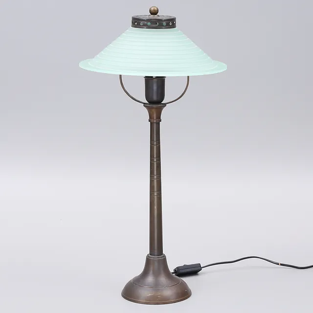 BORDSLAMPA, metall, glas, 1900-tal, Ikea.