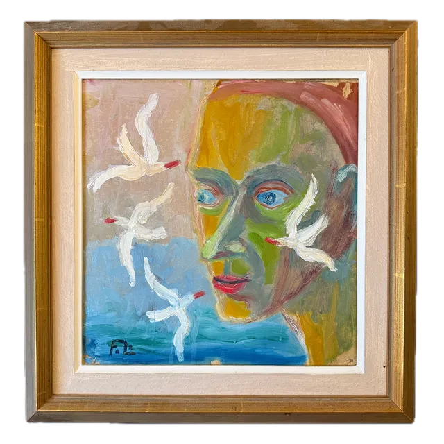 FRANS LARSSON. Olja på Pannå.