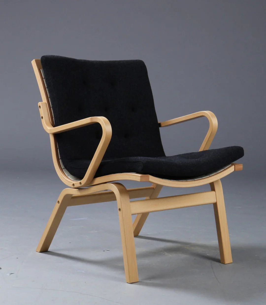 Finn Østergaard for Stouby. low armchair, 'Albert de Luxe', Main Line Plus — Furniture/Lounge chairs — Lauritz