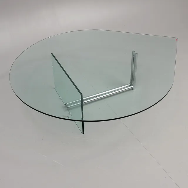 SOFFBORD, Cattelan Carre via Italia, glas och krom.