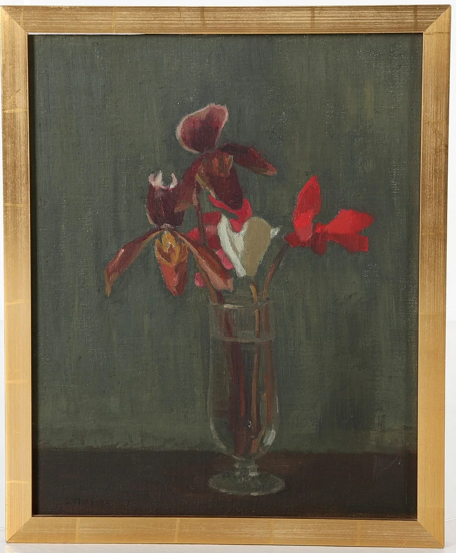 LEOPOLD MORSING. 1887-1971. Olja på pannå. signerad. — Paintings — Auktionsverket Engelholm