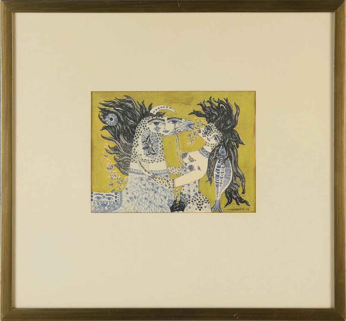 MAX WALTER SVANBERG. Blandteknik, signerad -50 - 56. — Paintings — Auktionshuset Kolonn