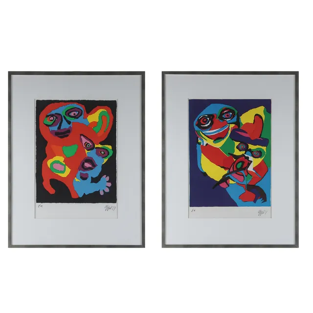 Karel Appel. A pair of compositions (2)