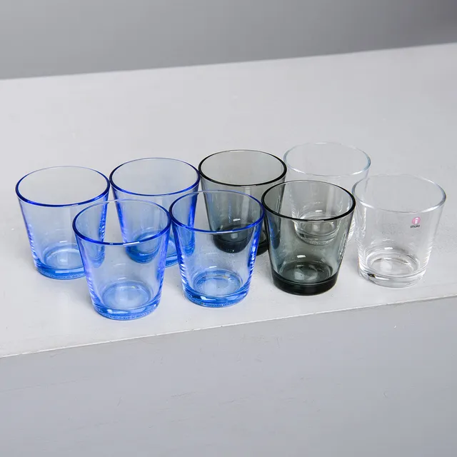 KAJ FRANCK. "Kartio", glas, 8 st, Iittala, Finland.