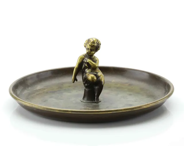 HOLGER FRIDERICIAS. fat, brons, Art Déco, Danmark, 1930-tal.