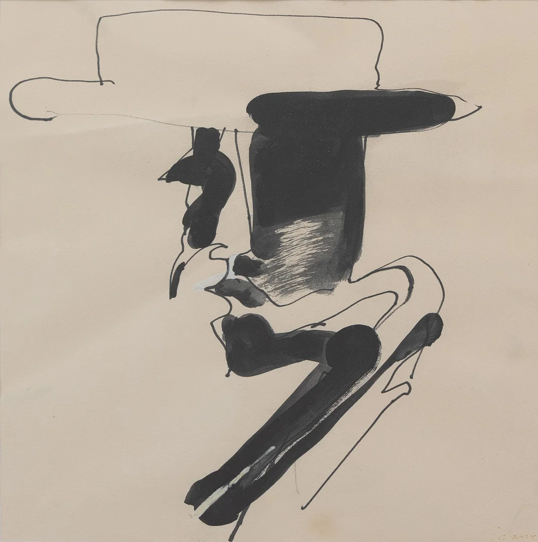 KNUT GRANE. Komposition, akvarell, signerad. — Paintings — Garpenhus Auktioner