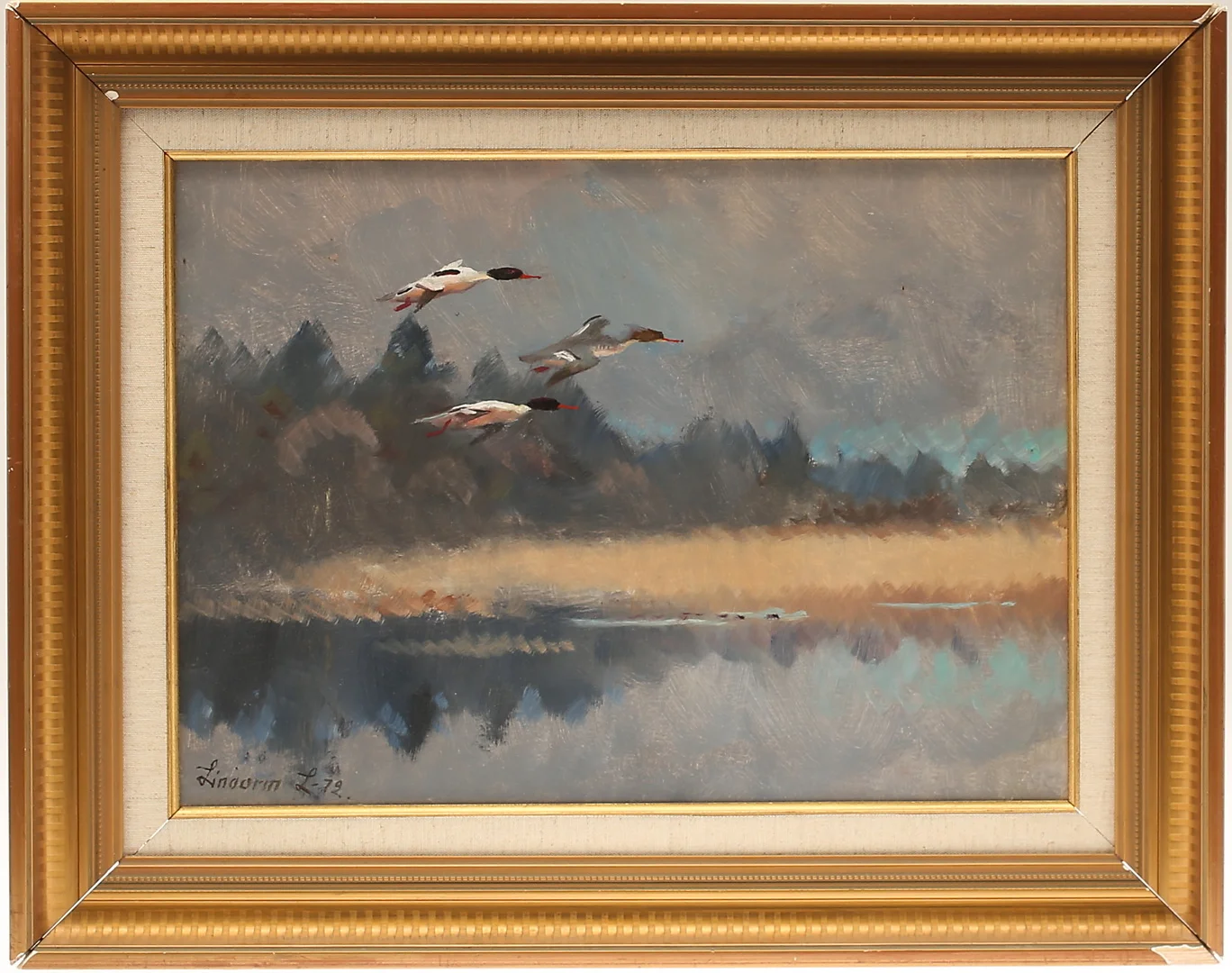 LINDORM LILJEFORS. Olja på pannå, signerad -72. — Paintings — RA Auktionsverket Norrköping