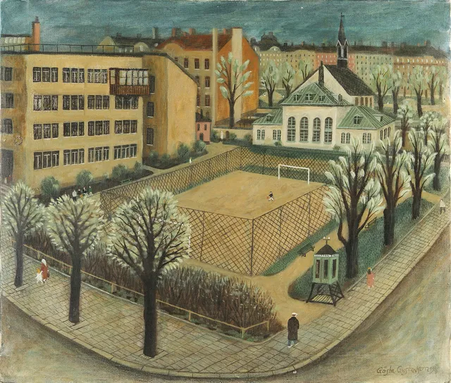 GÖSTA GUSTAVSSON. , olja på duk, signerad och daterad 1985.