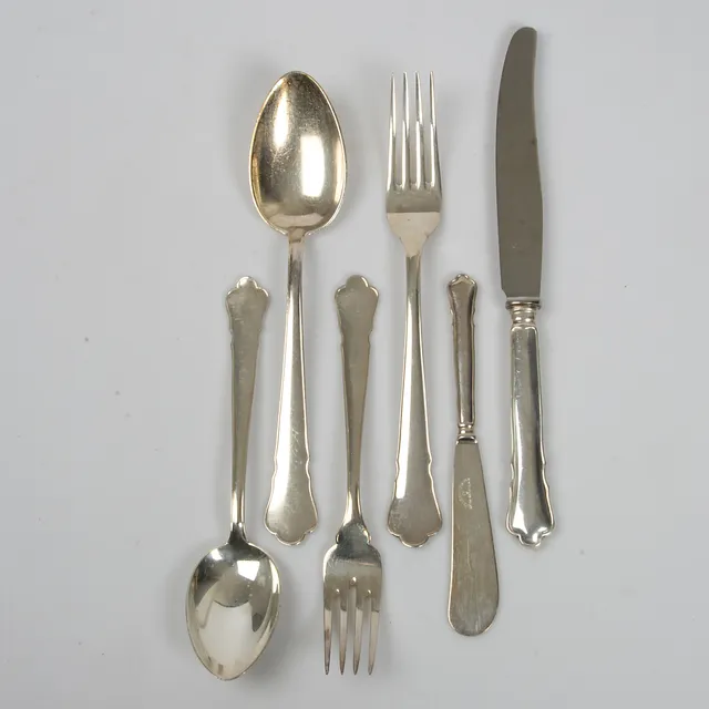 BESTICKUPPSÄTTNING, 64 delar, nysilver, "Chippendale", GAB.