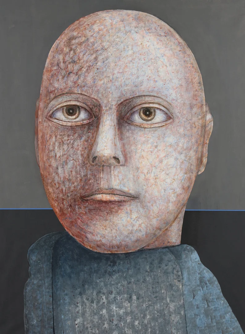 UNO SVENSSON. "Människobild", 1998, akryl på duk. — Paintings — Stockholms Auktionsverk Helsingborg