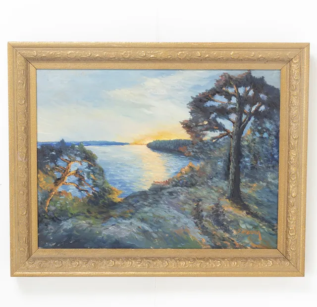 GÖSTA HENNING, olja på duk, signerad.