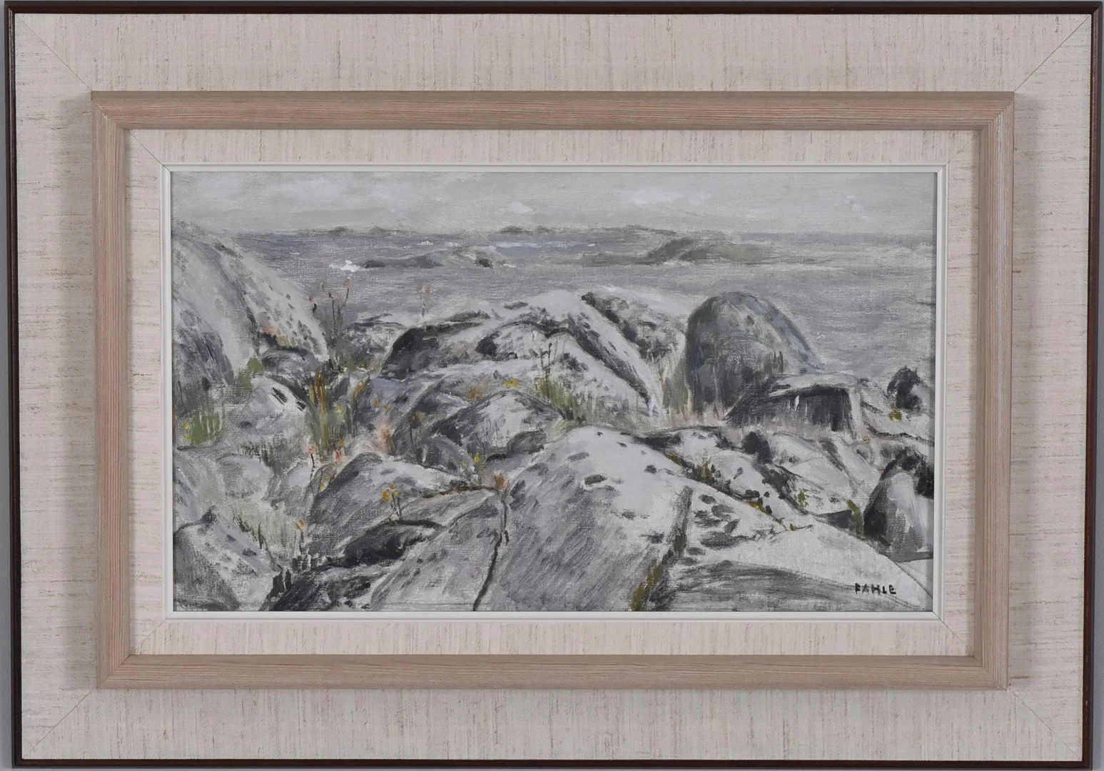 GUSTAF ADOLF FAHLE. Olja på duk. — Paintings — Halmstads Auktionskammare