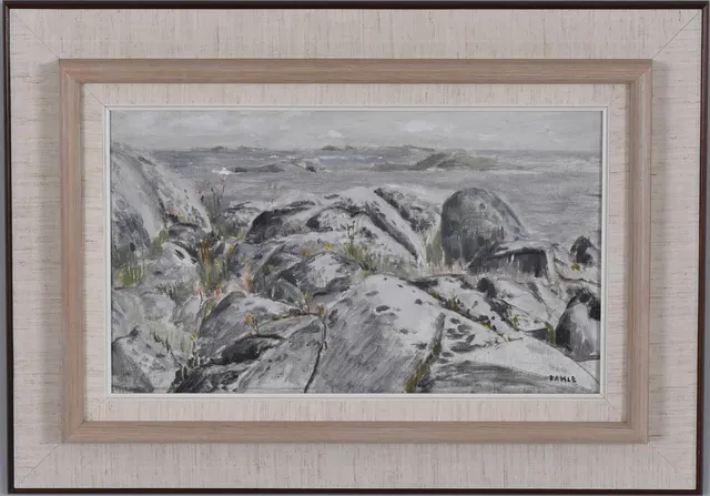 GUSTAF ADOLF FAHLE. Olja på duk.