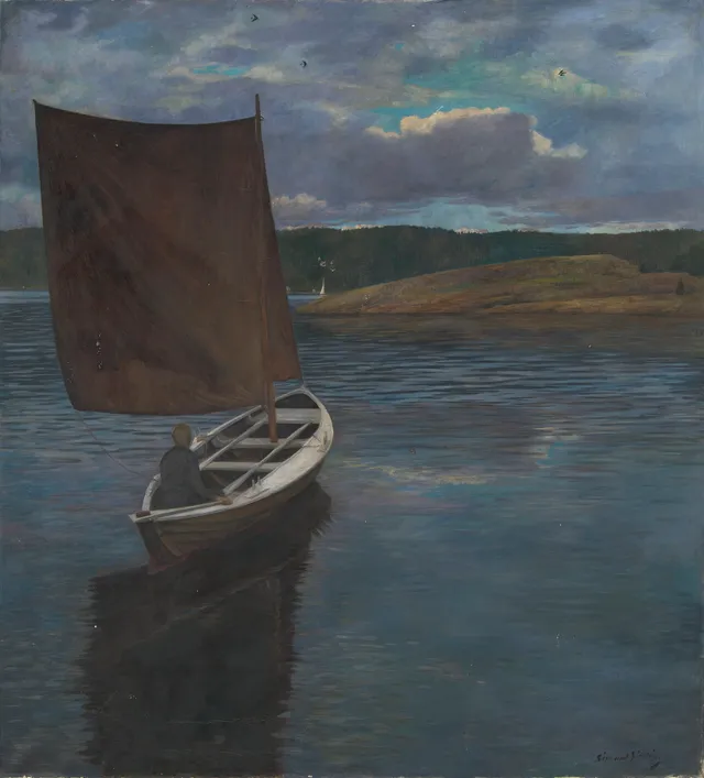 Sinding, Sigmund — På seiltur