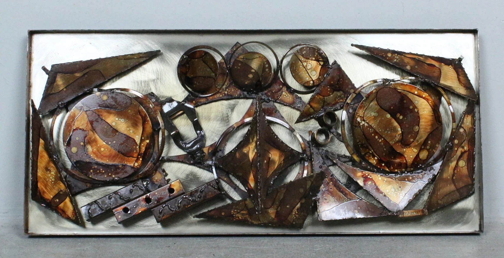 HENRIK HORST. Wandbild 'Abstrakte Komposition', Metall, Dänemark, 1970er Jahre. — Sculptures & Bronzes — Stockholms Auktionsverk Düsseldorf/Neuss