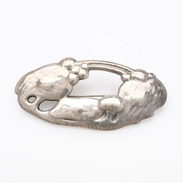 ANDERS NILSSON (1870-1935), BROSCH, SILVER.