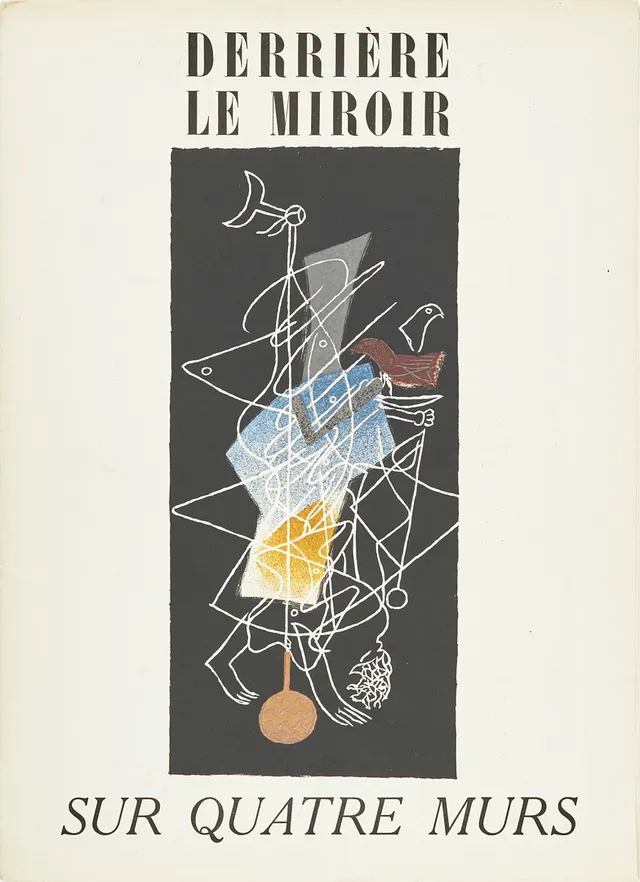 DERRIÈRE LE MIROIR (DLM), nr 36-37-38, innehållande färglitografier efter Braque, Matisse, Miró, Chagall, Léger och Bazaine, 1:a upplaga.