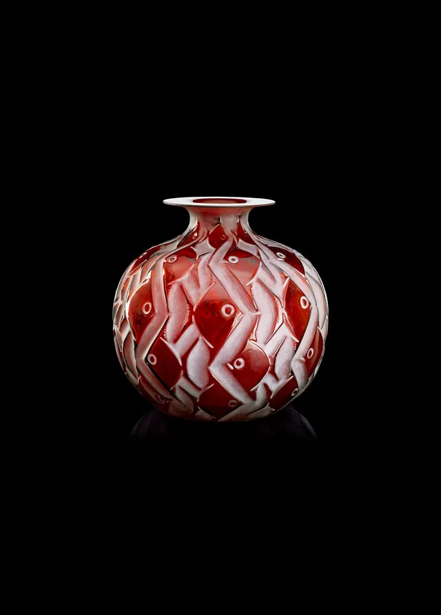 RENÉ LALIQUE, vas "Penthièvre/ 1011", Frankrike, modellen presenterad 1928.