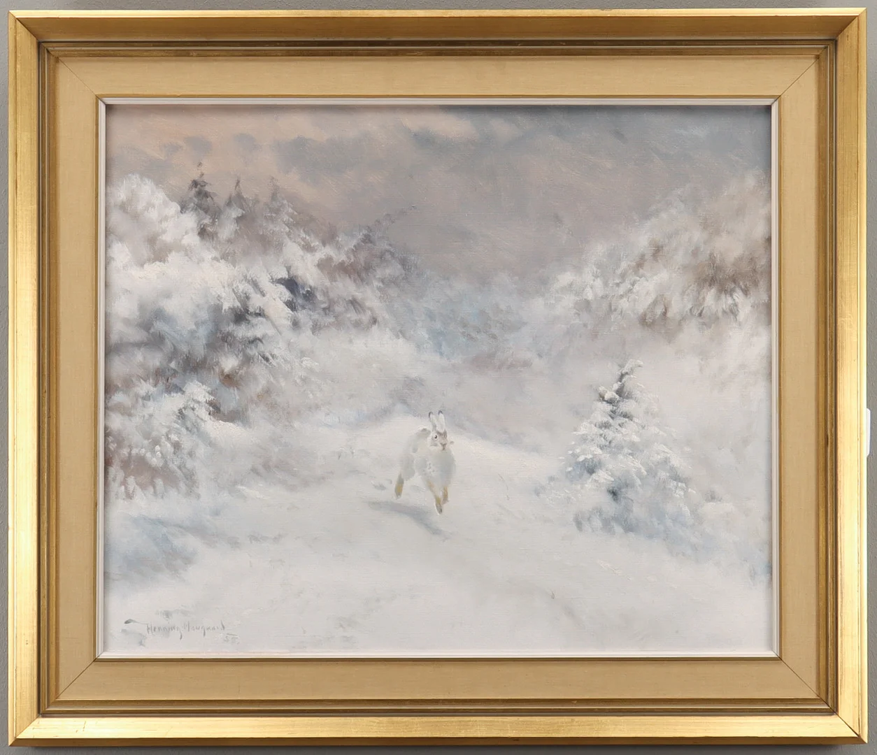 HENNING HOUGAARD. Olja på duk, signerad. — Paintings — Karlstad Hammarö Auktionsverk