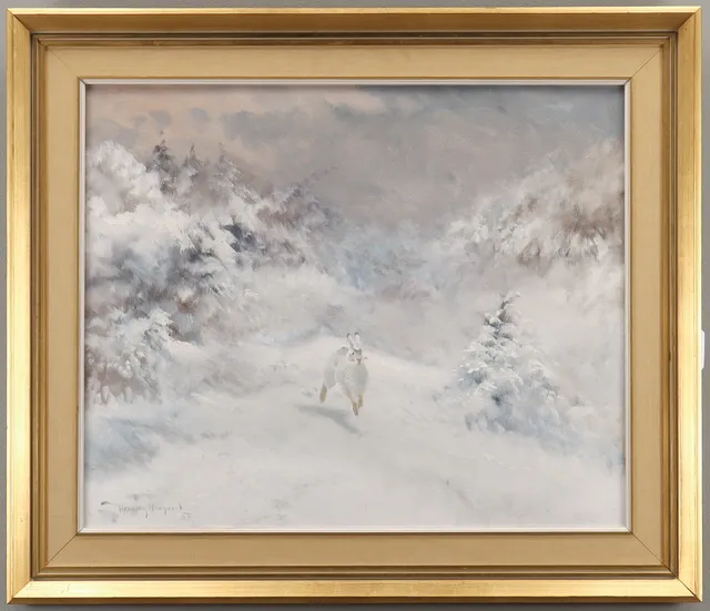 HENNING HOUGAARD. Olja på duk, signerad.