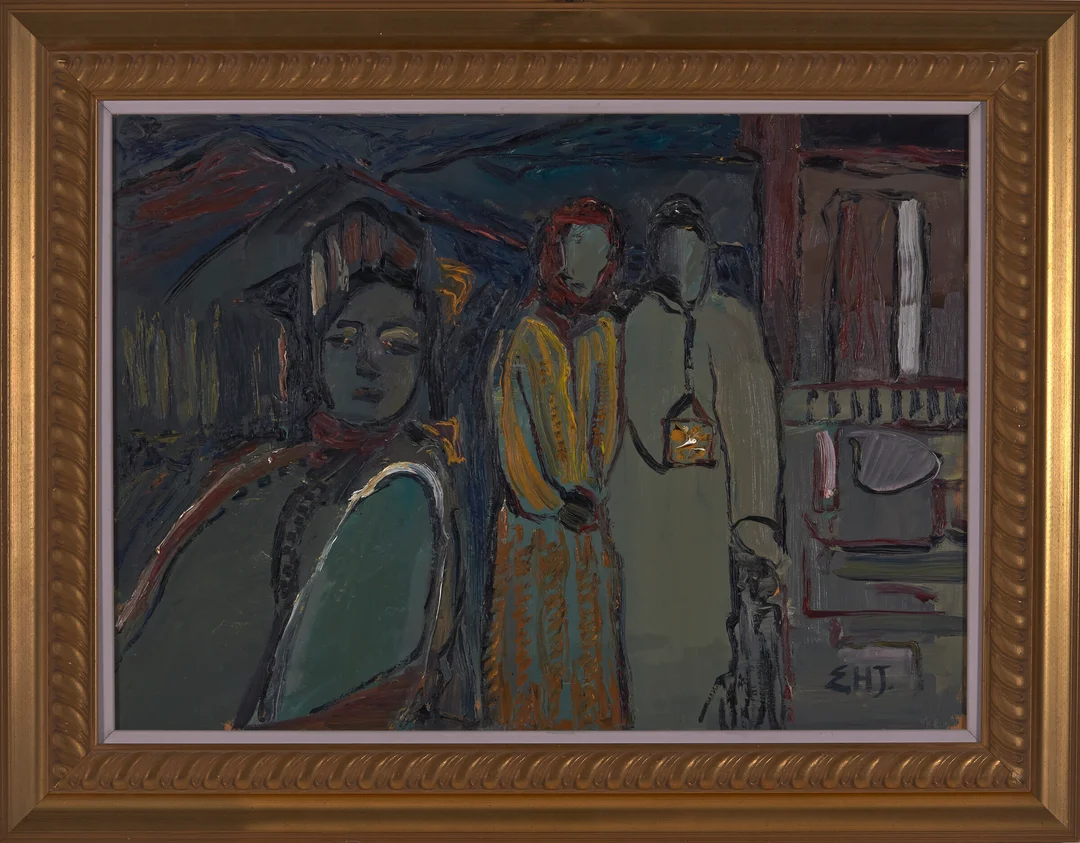 Johannessen, Erik Harry — "Møte" — Kunst/Maleri — Blomqvist
