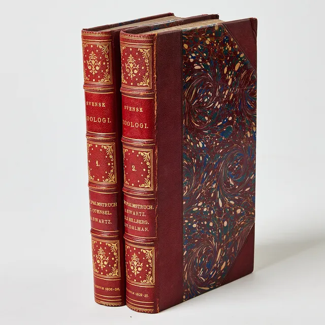 SVENSK ZOOLOGI, with 72 hand-coloured engravings, 2 volumes.