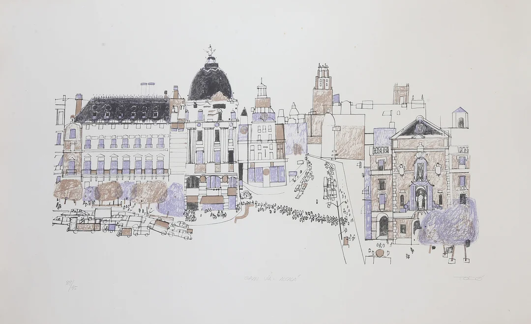 FRANCESC TODÓ. Vistas de Madrid. — Engravings & Prints — Balclis