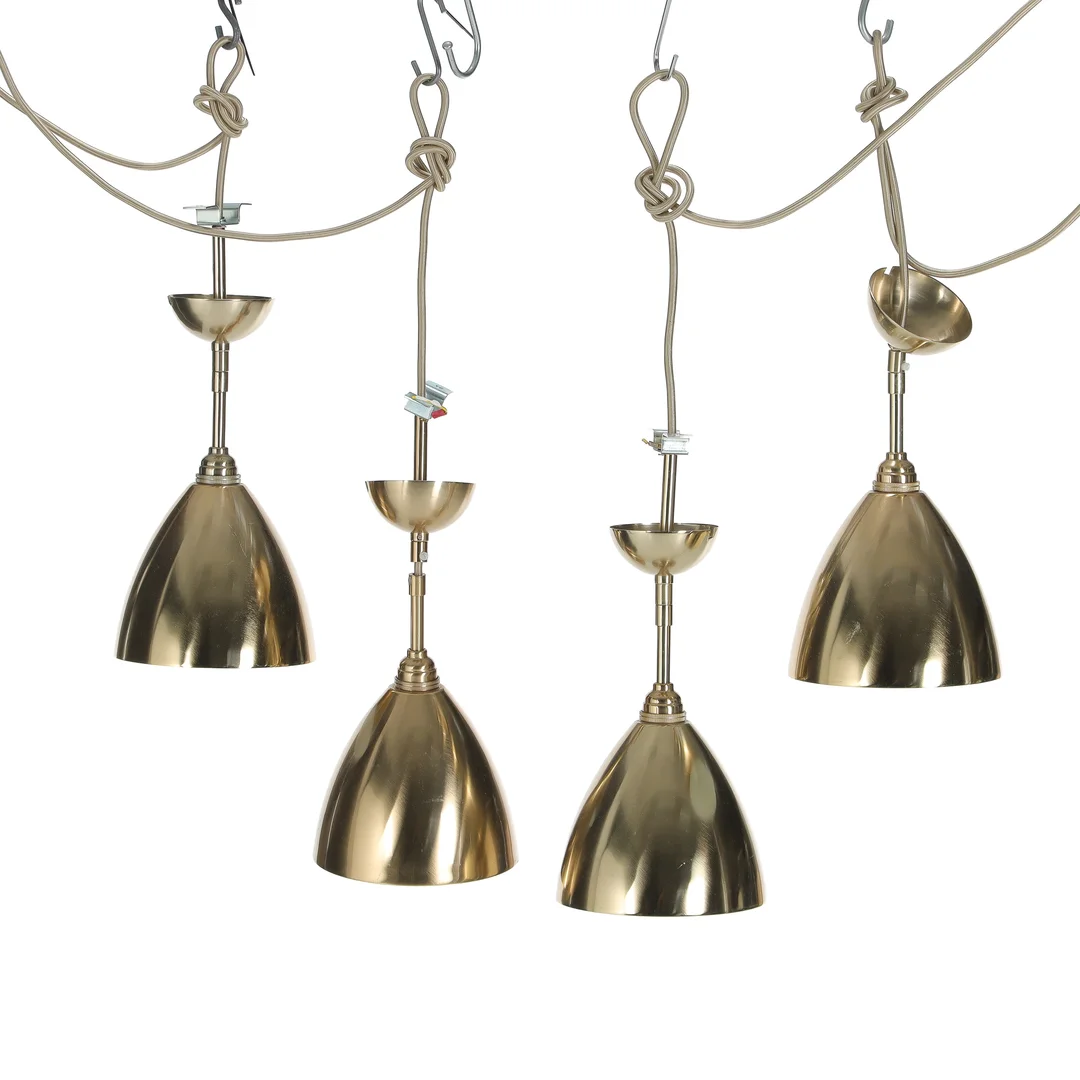 Robert Dudley Best for Gubi. Four pendants model bl9S, brass (4) — Lamps and lighting/Pendant lights — Lauritz