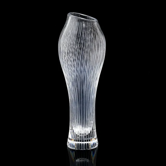 TAPIO WIRKKALA. Vas, glas, "Fölben", Iittala, signerad.
