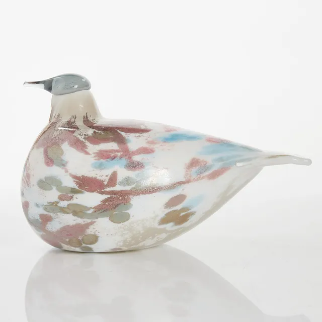 OIVA TOIKKA. Årsfågel, Cucunor, 2008, Nuutajärvi, Iittala, melerad glasmassa.