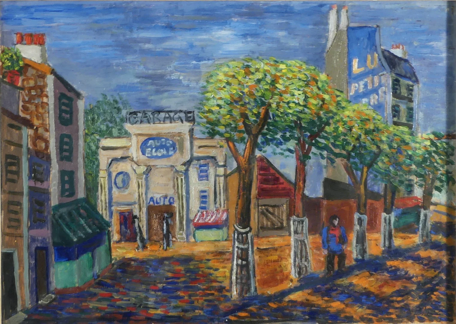 BRITA NORDENCREUTZ (1899-1982), "Boulevard Edgar Quinet, Paris", 1930, monogramsignerad BN, olja. — Paintings — Lysekils Auktionsbyrå