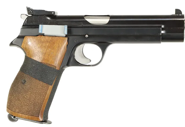 PISTOL, Halvautomat, fabrikat Sig Neuhausen, modell P210-6, kaliber 9x19, tillv.nr P52016, se-nr SE0938911.