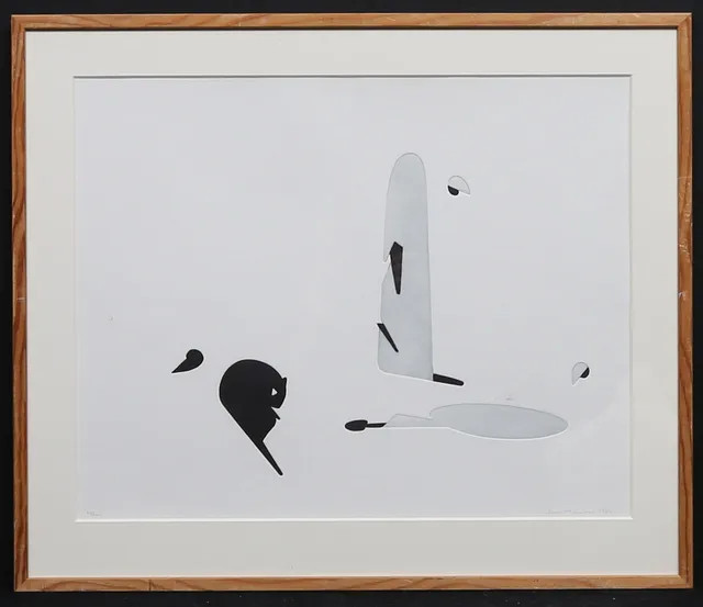 JAN MANKER. Grafiskt blad, signerad, numrerad 60/260 och daterad 1984.