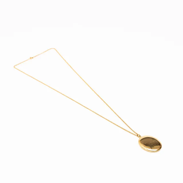 KEDJA och MEDALJONG, guld, 18k.