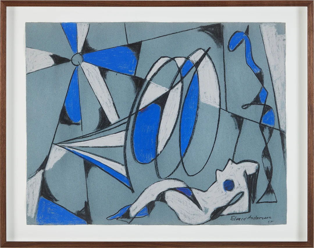EDVARD ANDERSSON. Kvinna i solen. — Drawings — Stockholms Auktionsverk Magasin 5