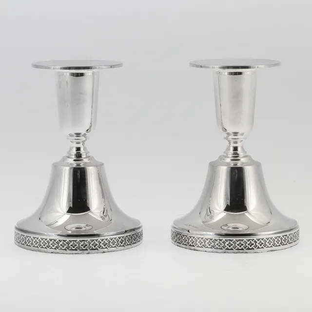 LJUSSTAKAR, 1 par, silver, Ceson 1979.