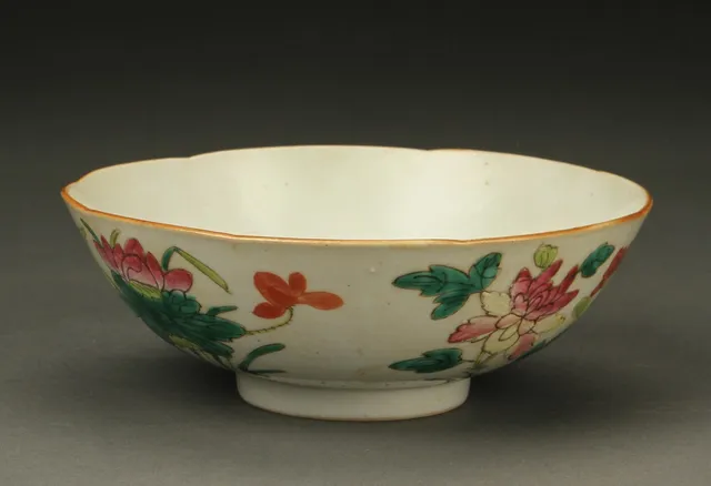 Kinesisk skål af porcelæn, 1900-tallets begyndelse