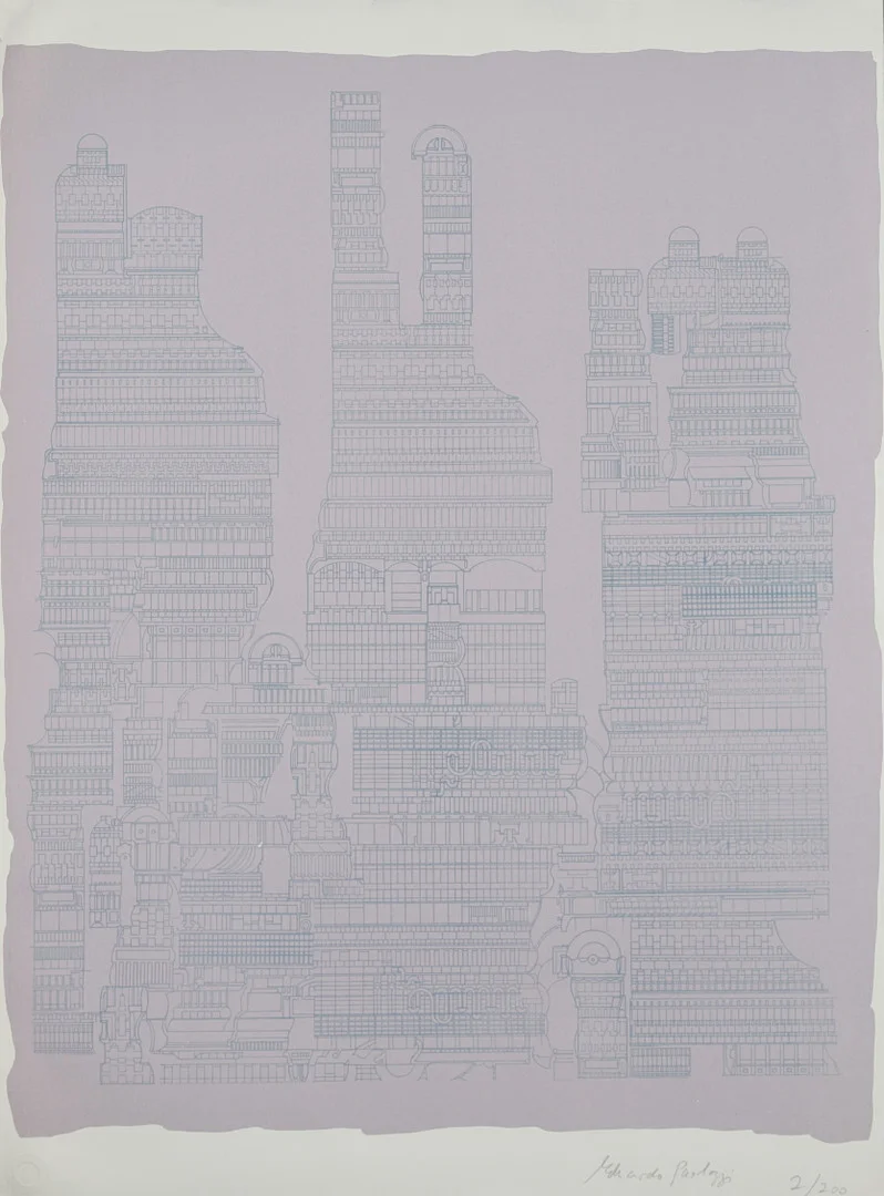EDUARDO PAOLOZZI. "Central Park East - purple". — Engravings & Prints — Balclis